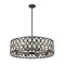 Z-Lite Dealey 8 Light Chandelier, Matte Black + Clear Crystal 6010-30MB - alternate 6